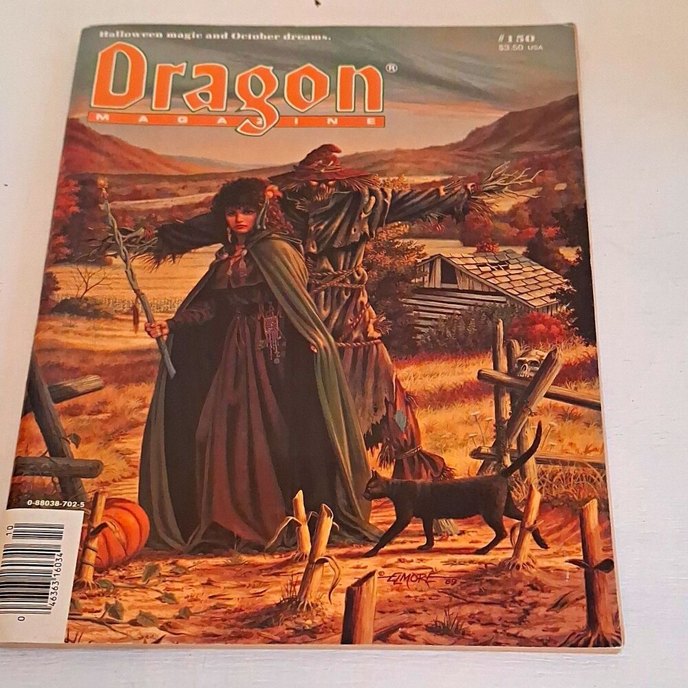 Dragon Magazine TSR Issue #150 Oct 1989 Illustrated Roleplaying Games D&D